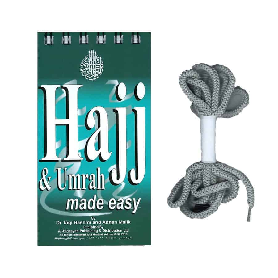 Hajj & Umrah Made Easy FlipBook [2in1 Guide] with String Neck Rope